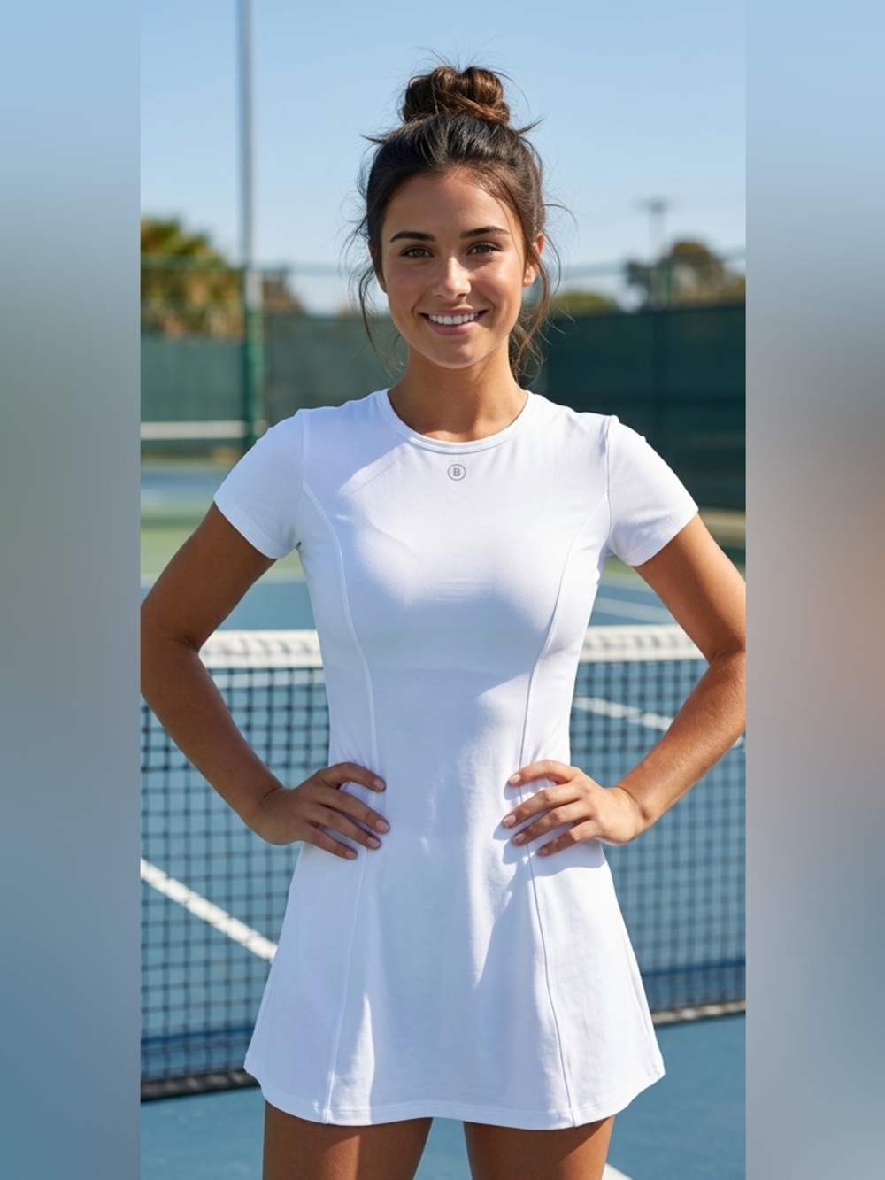 NWT CottonOn iBody white match point tennis dress - large
